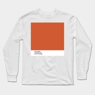 pantone 16-1448 TCX Burnt Orange Long Sleeve T-Shirt